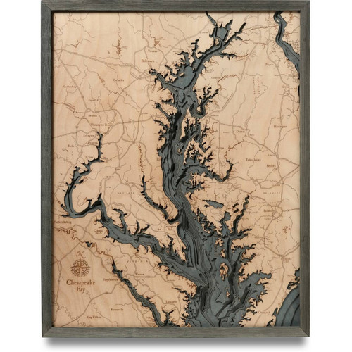 Chesapeake Bay - Grey Frame