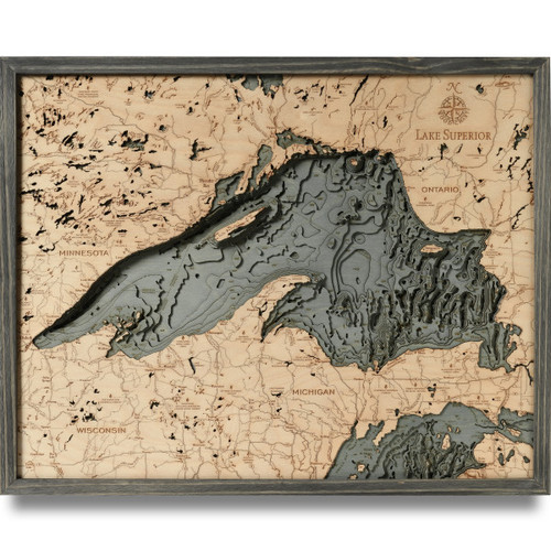 Lake Superior - Grey Frame