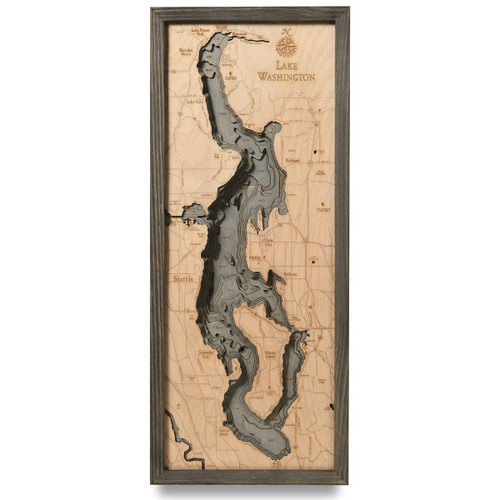 Lake Washington - Grey Frame Lake Washington - Grey Frame