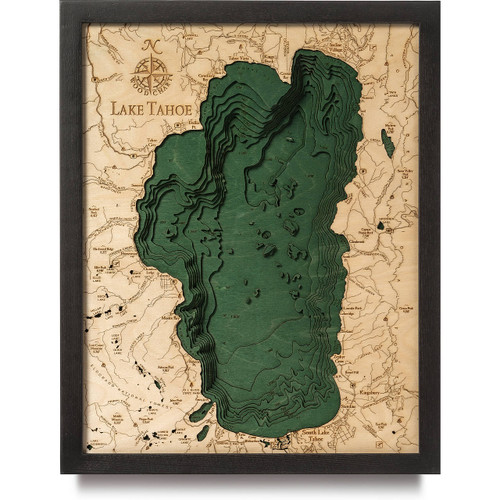 Lake Tahoe - Small - Dark Frame Lake Tahoe - Small - Dark Frame